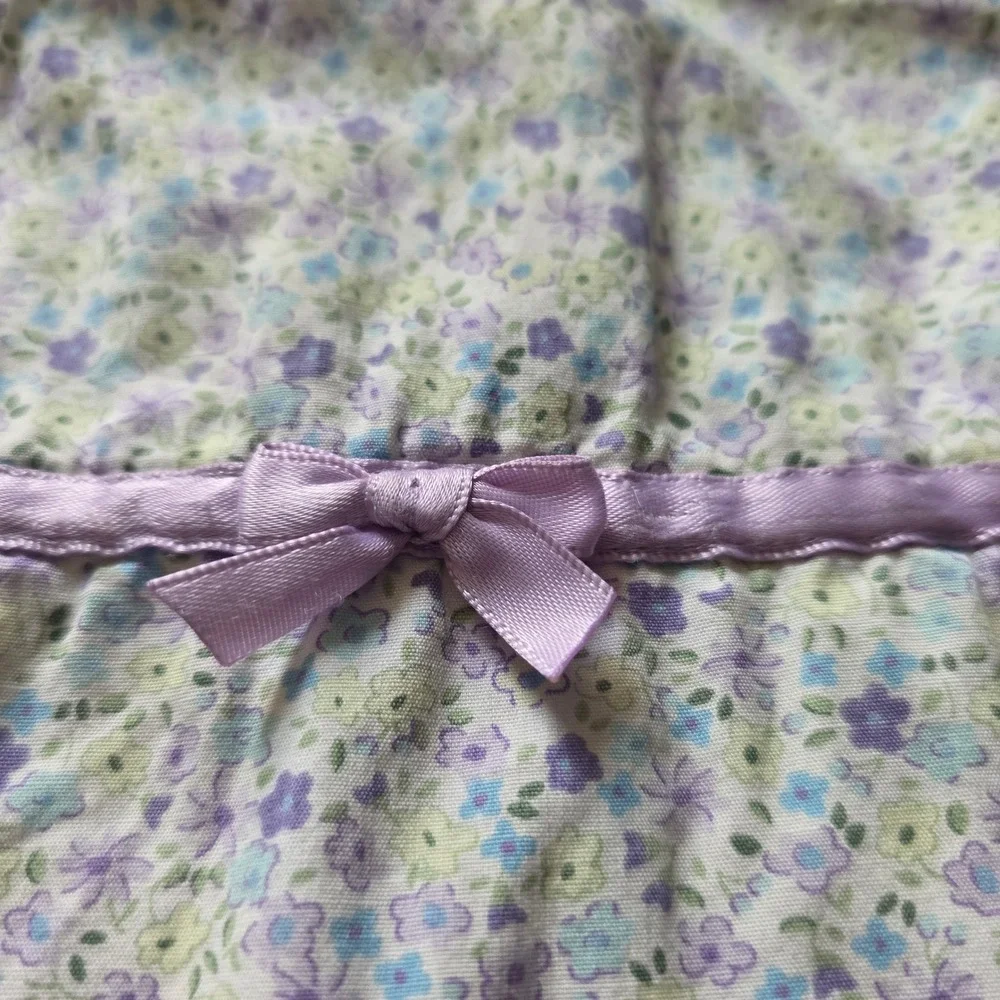 Girls Floral 24 Months Dress Purple Blue Ruffle Hem 24 Months OshKosh Bgosh